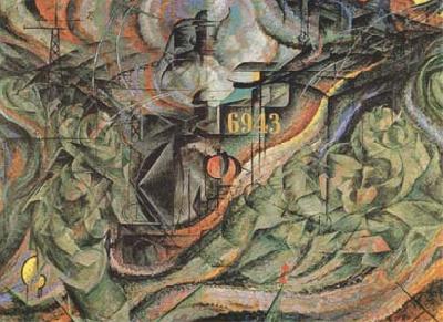 Umberto Boccioni State of Mind II The Farewells (mk09) oil painting picture